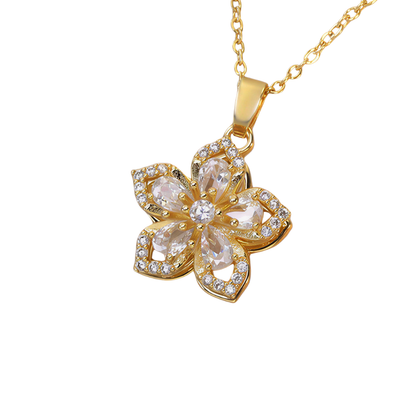 Collar de Flor Giratoria