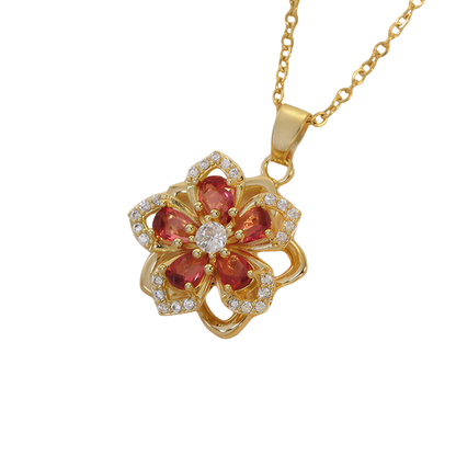 Collar de Flor Giratoria