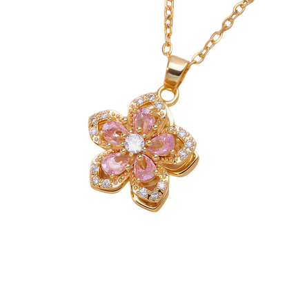 Collar de Flor Giratoria