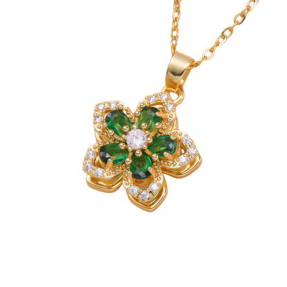 Collar de Flor Giratoria